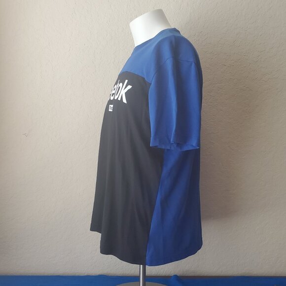Reebok Blue & Black color block XL shirt - Picture 2 of 6